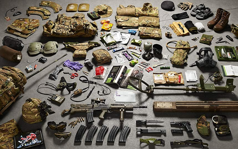 Illustration for article titled The Inventory Of A Soldier, Over 1000 Years Of War